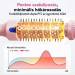 Simító, hullámosító és dúsító hőkefe LED-kijelzővel