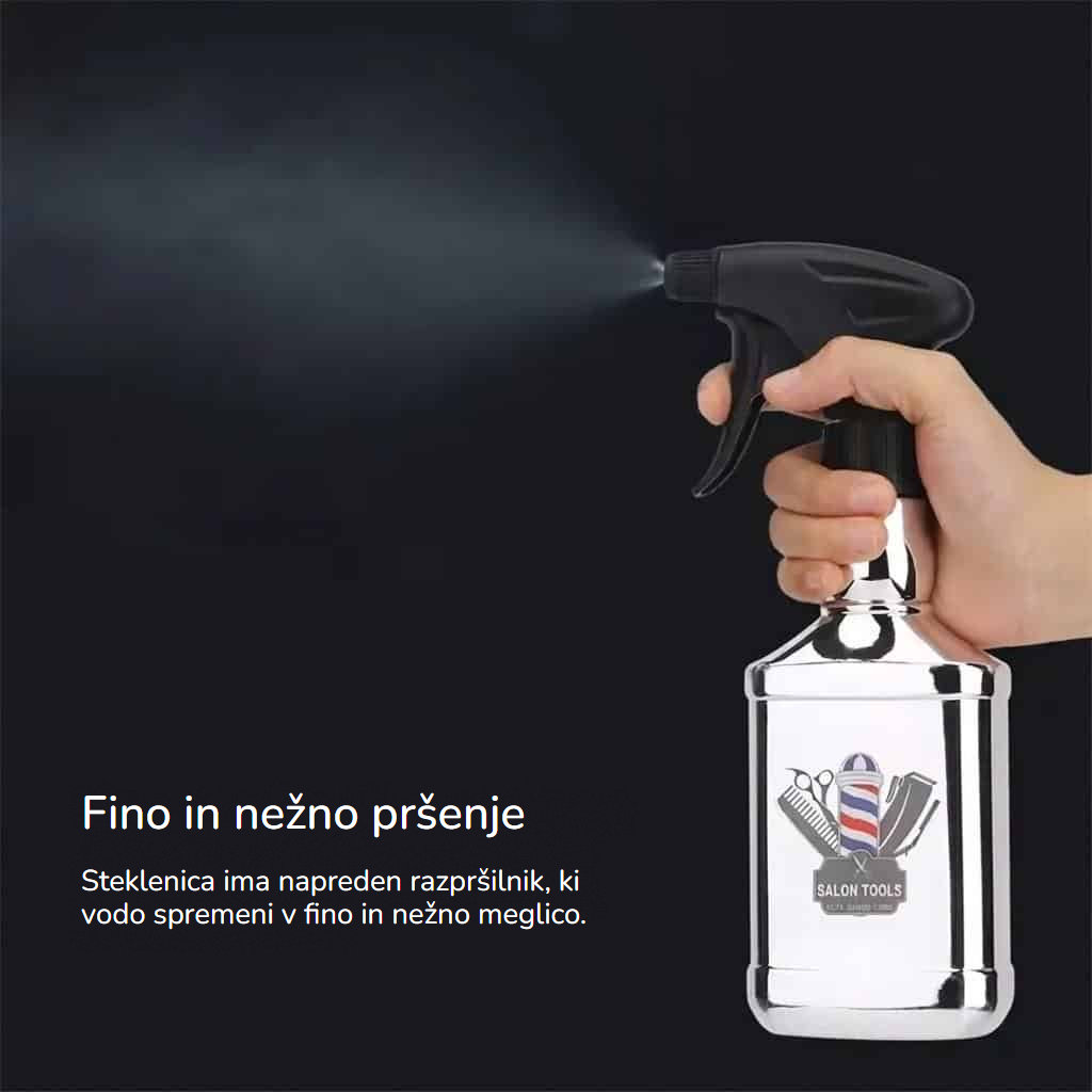 Salonska razpršilka z ergonomskim sprožilcem in nastavljivo šobo, 260 ml