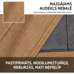 Kokvilnas auduma bārddziņa priekšauts ar regulējamām krusteniskajām lencēm