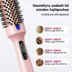 Simító, hullámosító és dúsító hőkefe LED-kijelzővel