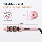 Simító, hullámosító és dúsító hőkefe LED-kijelzővel