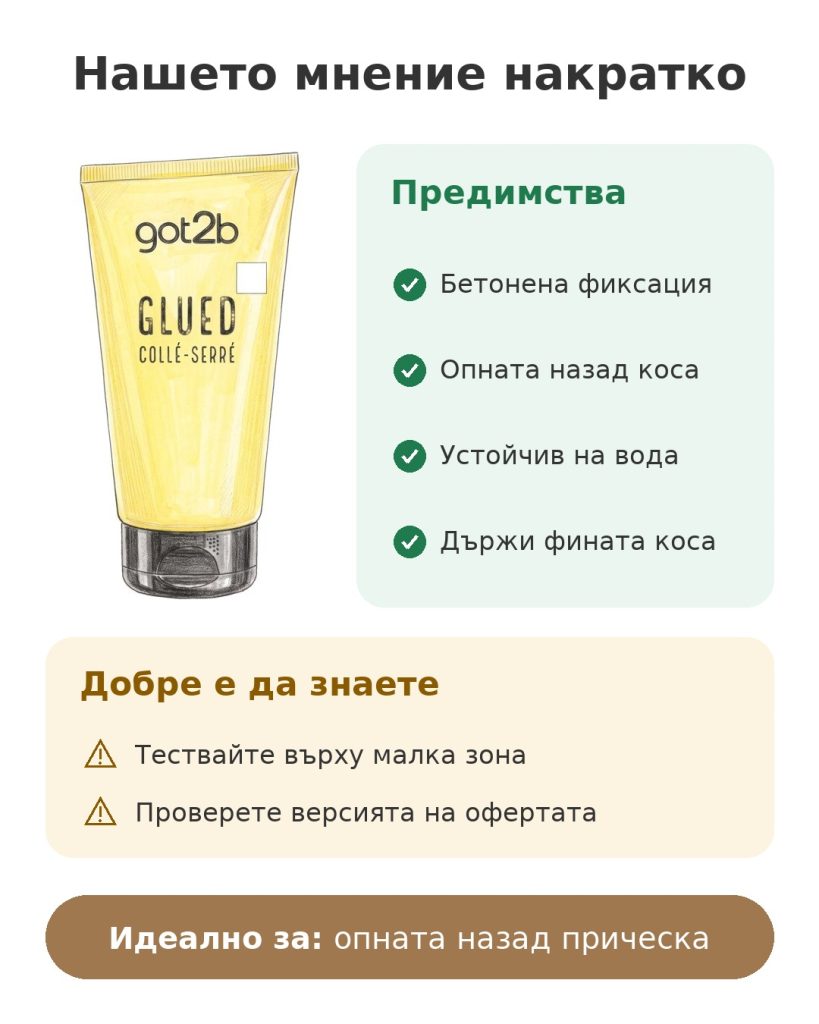 Гел Got2b Glued 150 мл Нашето мнение накратко за гел got2b Ultra Glued