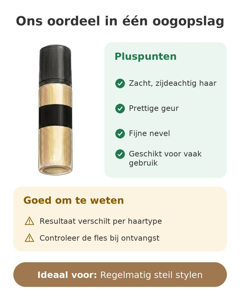 Ons oordeel in één oogopslag over de GHD haarspray voor zacht, zijdeachtig haar met een fijne nevel