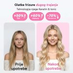 Toplinska četka za ravnanje, kovrčanje i volumen s LED zaslonom