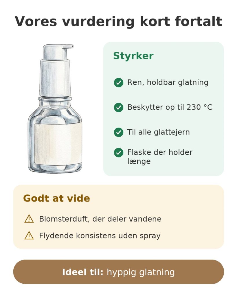 Vores vurdering kort fortalt af glattende serum Steampod