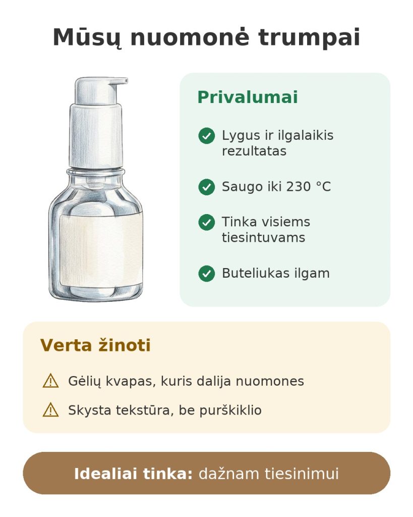 Mūsų nuomonė trumpai apie glotninamojo serumo Steampod – privalumai ir į ką atkreipti dėmesį