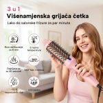 Toplinska četka za ravnanje, kovrčanje i volumen s LED zaslonom