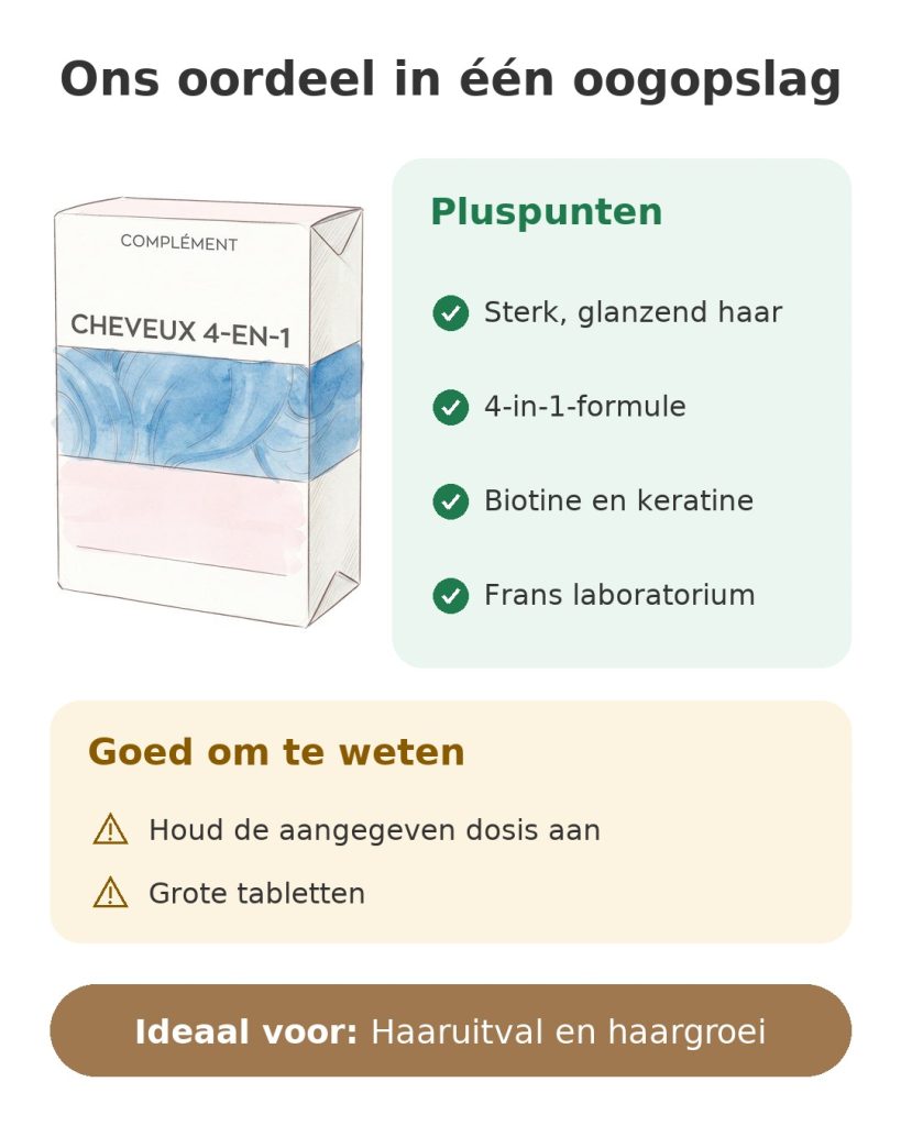 Ons oordeel in één oogopslag over het haarsupplement Granions Pro Keracys