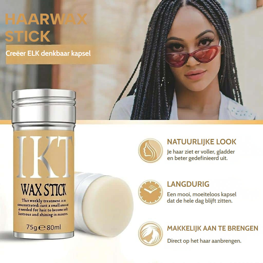 Verzorgende haarwaxstick met bijenwas en avocadoolie