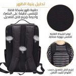 حقيبة ظهر احترافية للمكياج وأدوات التصفيف بحجرات قابلة للضبط