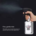 Salon spray bottle with ergonomic trigger and adjustable nozzle, 260 ml
