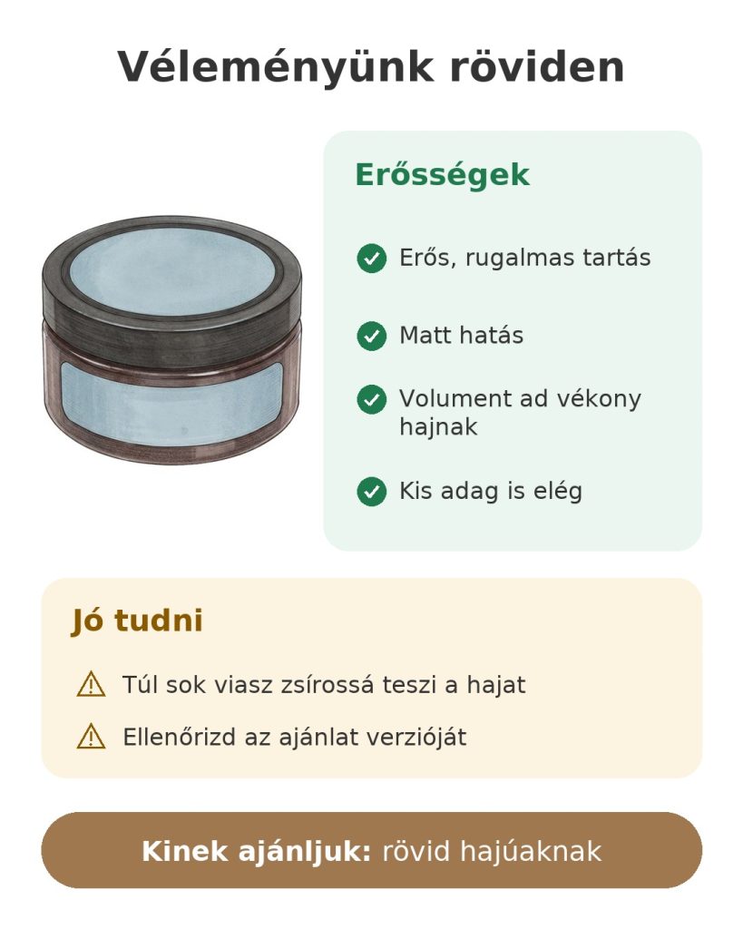 American Crew Fiber matt viasz Véleményünk röviden: hajformázó viasz American Crew Fiber – erősségek és tudnivalók