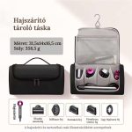 Hajszárító- és hajformázóeszköz-tároló táska - Fekete
