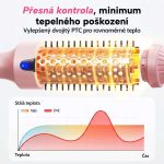 Uhlazující termokartáč s LED displejem pro vytváření kudrn a objemu