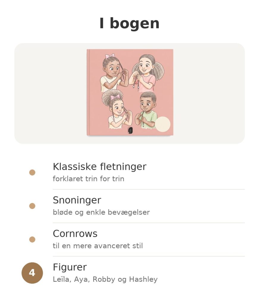 I bogen: lær at flette krøllet hår med klassiske fletninger, snoninger, cornrows og fire figurer