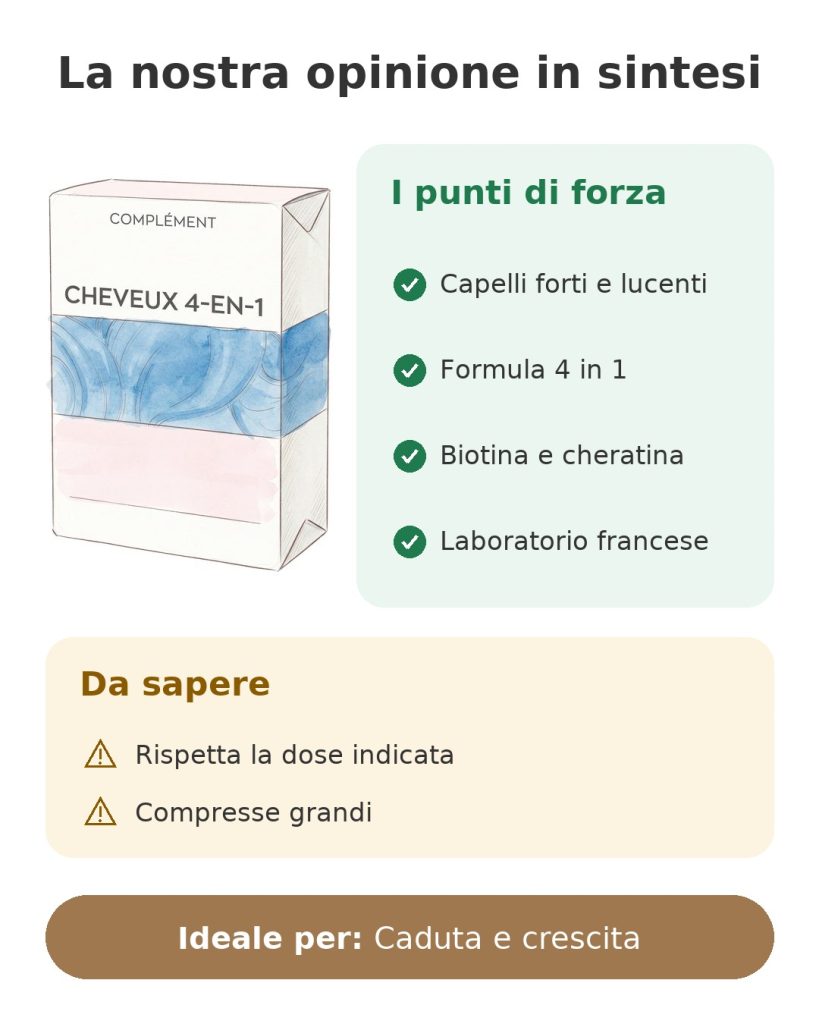 La nostra opinione in sintesi su l'integratore per capelli Granions Pro Keracys