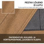 Puuvillasest lõuendist habemeajaja põll reguleeritavate ristuvate õlarihmadega