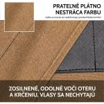 Holičská zástera z bavlneného plátna s nastaviteľnými skríženými ramienkami