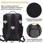 Profesionálny batoh na make-up a kadernícke nástroje s nastaviteľnými priehradkami
