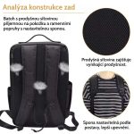 Profesionální batoh na make-up a kadeřnické nástroje s nastavitelnými přihrádkami