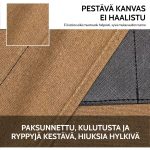 Puuvillakankainen parturin esiliina säädettävillä ristikkäisillä olkaimilla