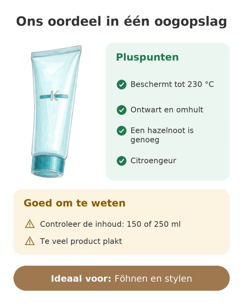 Ons oordeel in één oogopslag over de Kérastase hittebeschermende verzorging