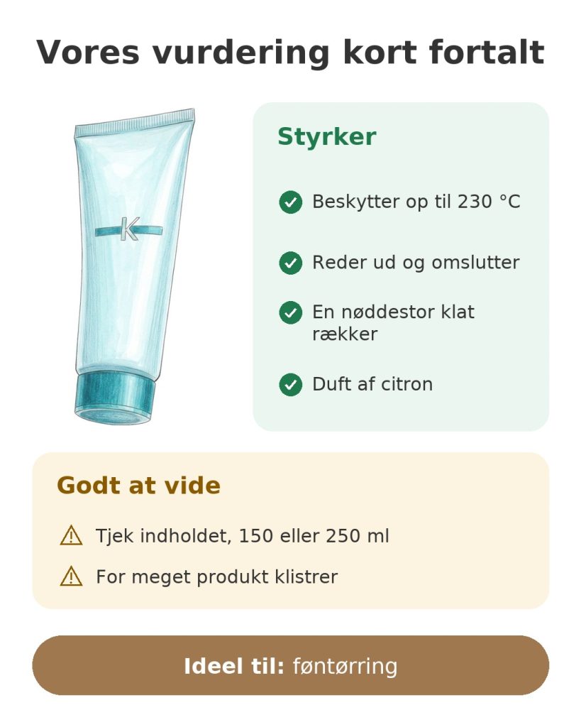 Vores vurdering kort fortalt af Kérastase-plejen til føntørring