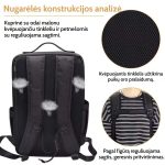 Profesionali kuprinė makiažo ir šukavimo įrankiams su reguliuojamais skyriais