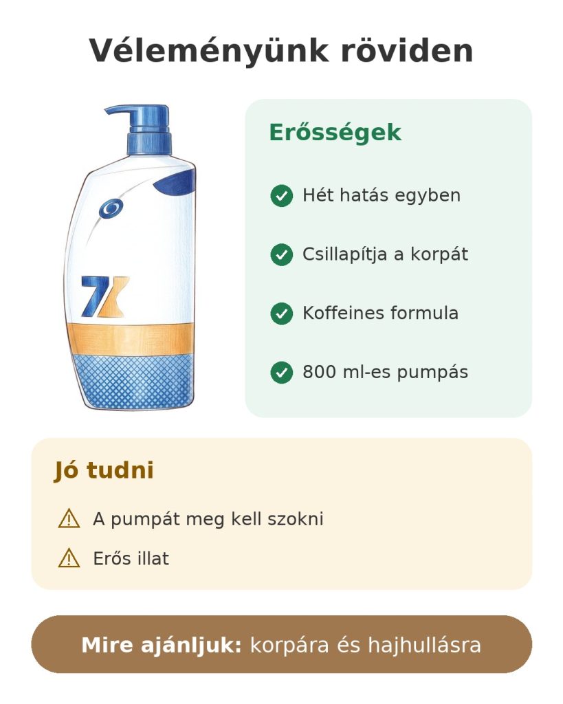 Véleményünk röviden: koffeines sampon Head & Shoulders – erősségek és tudnivalók