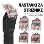 Komplet nastavkov za strojček z večbarvnimi motivi