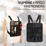 Taktinis organizatoriaus krepšys kirpėjui ir barzdaskučiui su laikymo skyriais