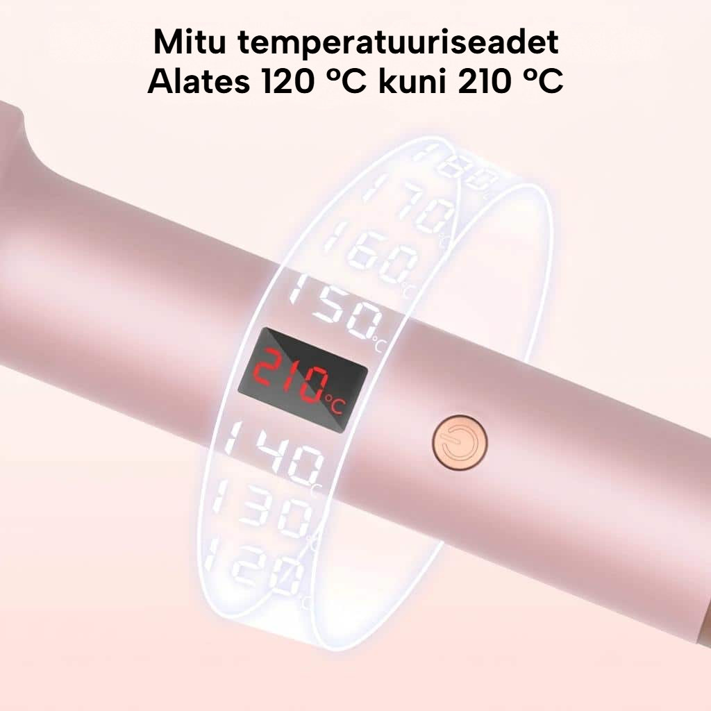 3-ühes keraamiline ümar kuumutav hari LCD-ekraaniga