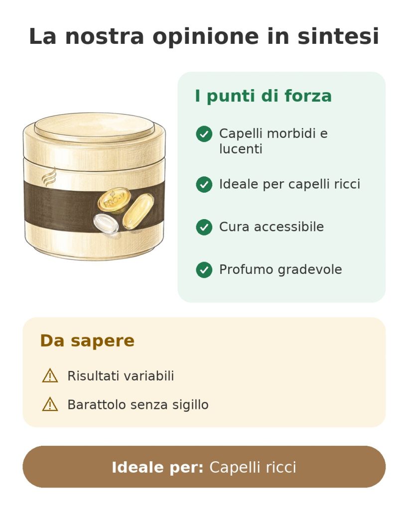 La nostra opinione in sintesi sulla maschera Pantene Pro-V per capelli ricci