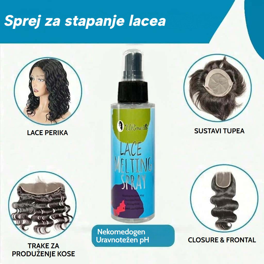 Komplet za njegu perika s voskom, kapicama i otapalom