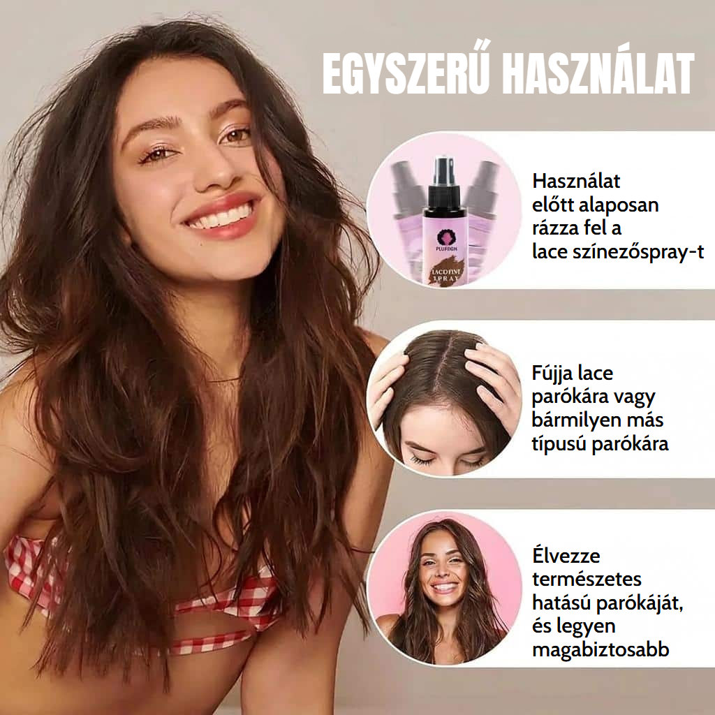 Parókaápoló készlet viasszal, hajhálókkal és ragasztóoldóval