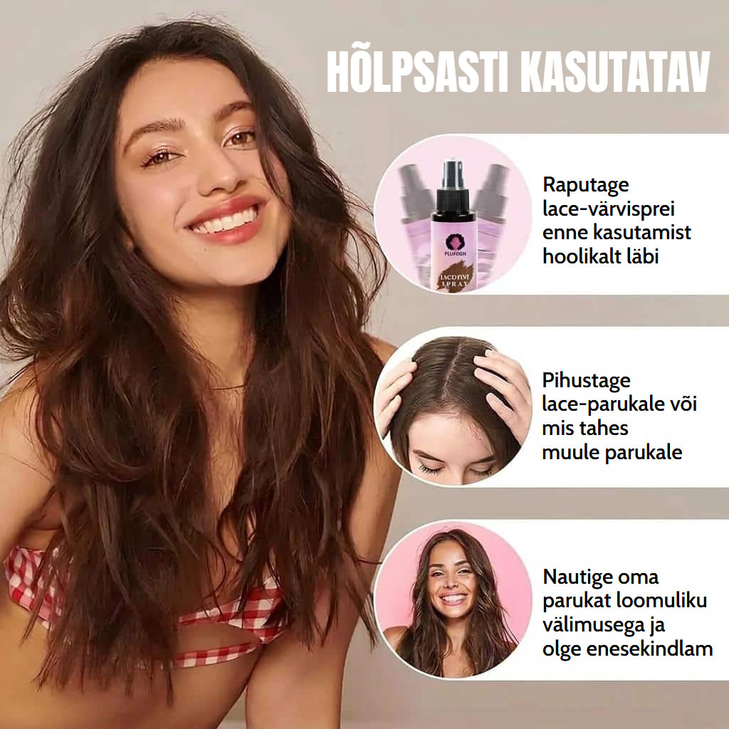 Vaha, parukamütside ja eemaldajaga parukahoolduskomplekt