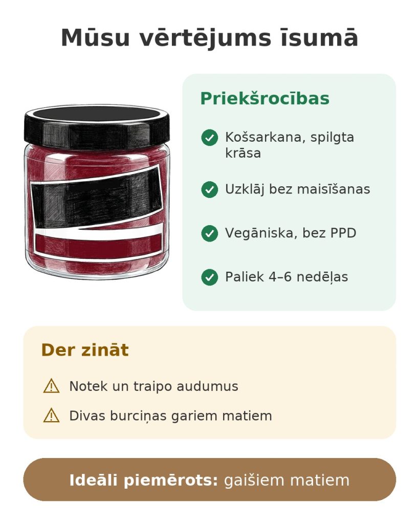 Matu krāsa Manic Panic Vampire Red Mūsu vērtējums īsumā par matu krāsu Manic Panic Vampire Red