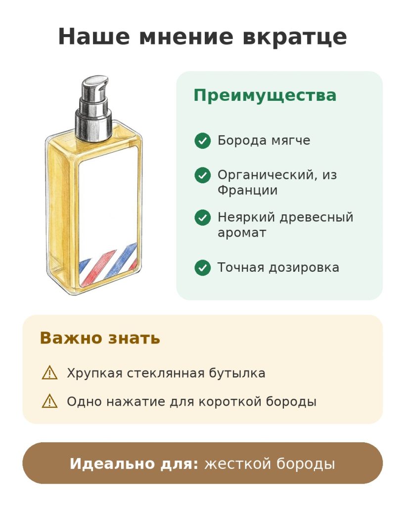 Наше мнение вкратце о масле для бороды Sapiens, органическом и французском