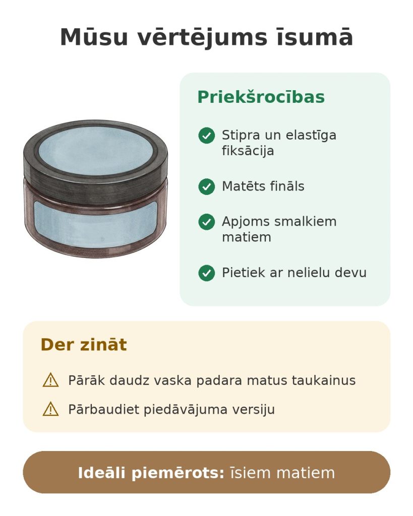 American Crew Fiber matētais vasks Mūsu vērtējums īsumā par matu vasku American Crew Fiber