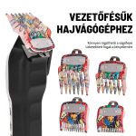 Többszínű mintás hajvágógép toldalékfésű készlet