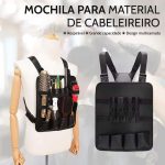 Bolsa organizadora tática para cabeleireiro e barbeiro com compartimentos de arrumação