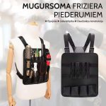 Taktiskā organizatora soma frizieriem un bārddziņiem ar uzglabāšanas nodalījumiem