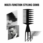 Multifunctional double-sided styling comb with fine and wide teeth for detangling and styling