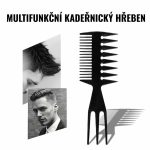 Oboustranný multifunkční stylingový hřeben s jemnými a širokými zuby na rozčesávání a úpravu účesu