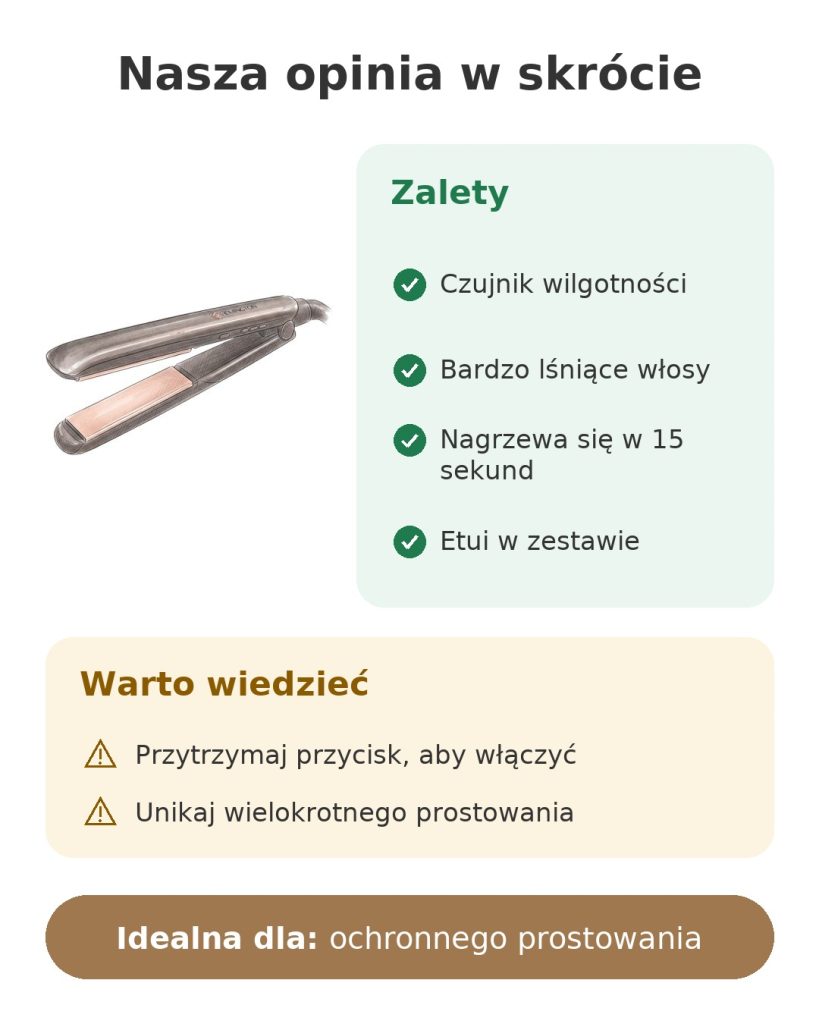 Nasza opinia w skrócie o prostownicy Remington Keratin Protect z czujnikiem wilgotności