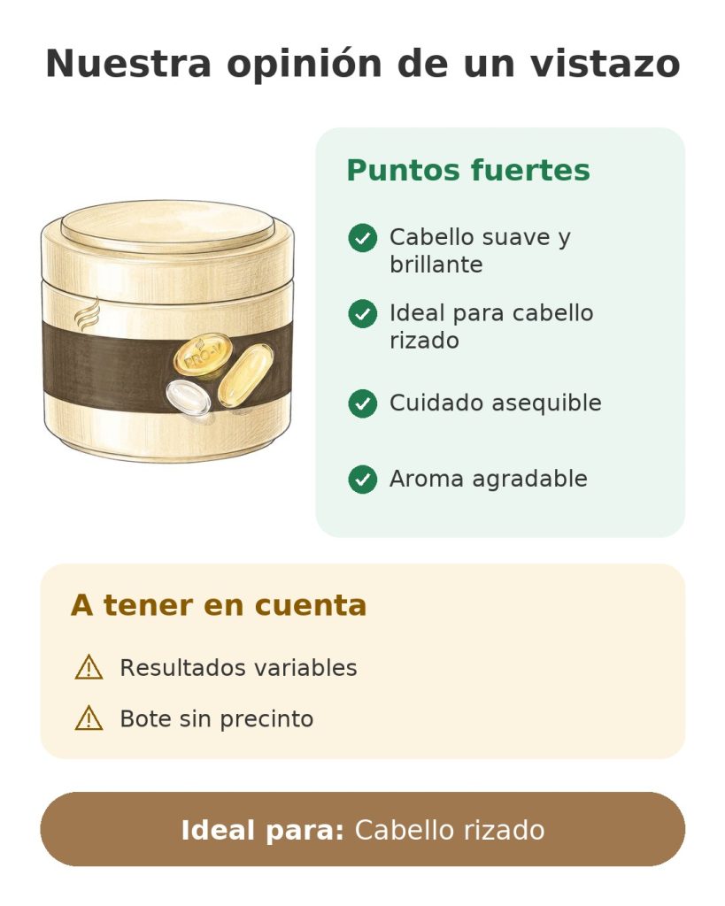 Nuestra opinión de un vistazo sobre la mascarilla Pantene Pro-V para cabello rizado