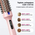 Termo krtača za ravnanje, kodranje in volumen z LED zaslonom