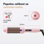 Termo krtača za ravnanje, kodranje in volumen z LED zaslonom