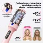 Szczotka termiczna prostująca, lokująca i dodająca objętości z wyświetlaczem LED