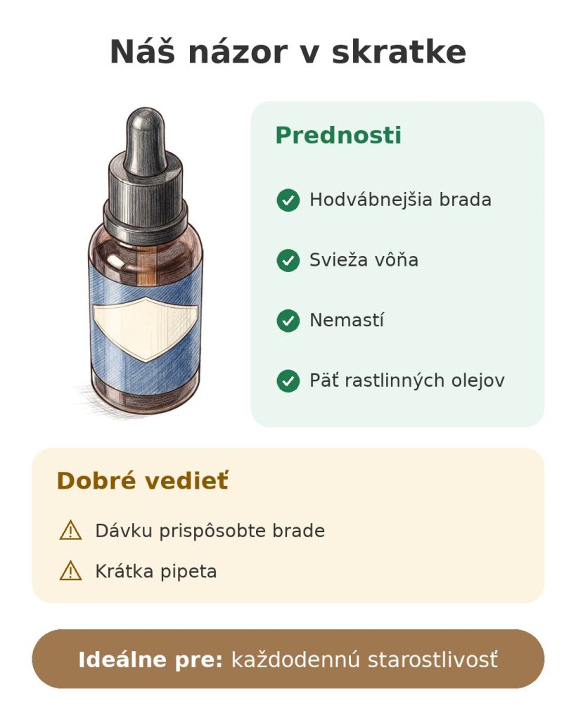 Náš názor v skratke na olej na bradu Gillette